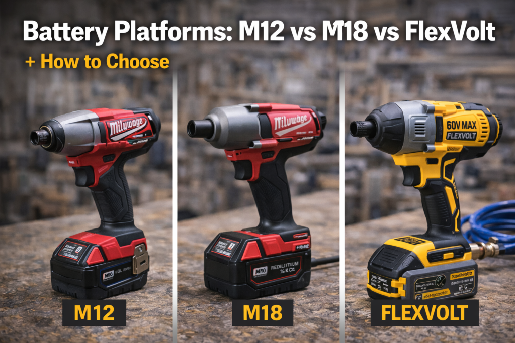 Battery Platforms - M12 - M18 - FlexVolt