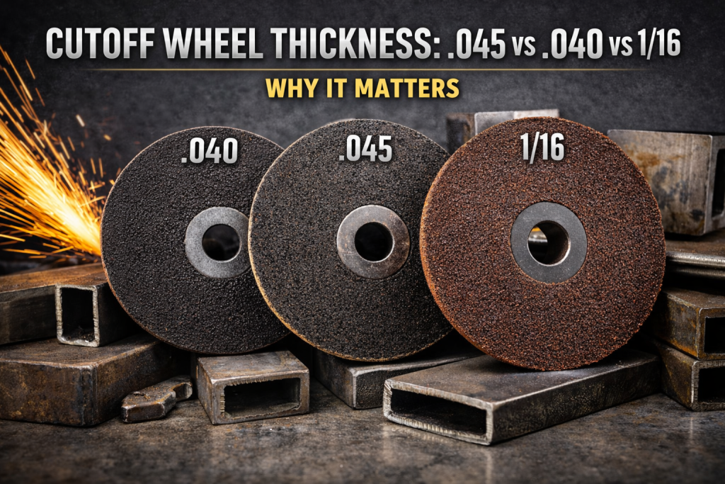 Cutoff Wheel Thickness .045 vs .040 vs 116 (why it matters)