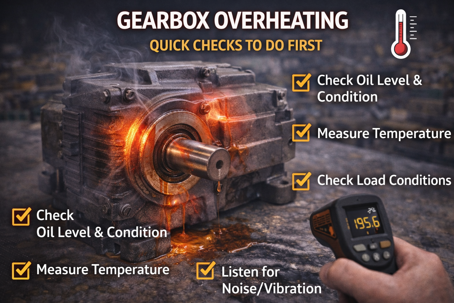 Gearbox Overheating: What it means + quick checks – CEM Industrial Supply