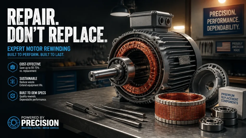 Electric Motor Rewind: Repair or Replace Your Motor?